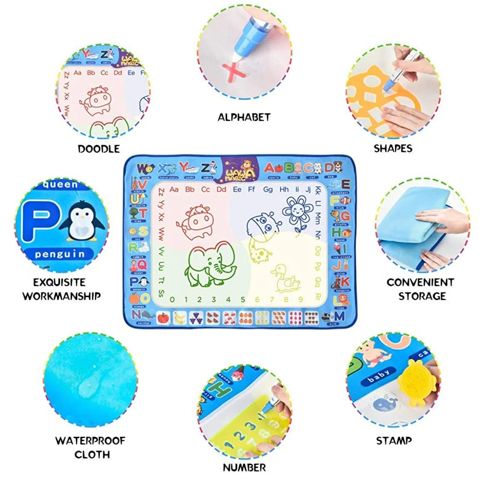 Reusable Water Doodle Mat (100×80cm)